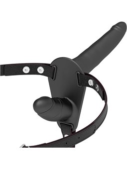 Fetish Submissive Harness - Black Double Penetration