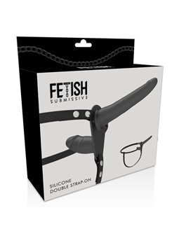 Fetish Submissive Harness - Black Double Penetration