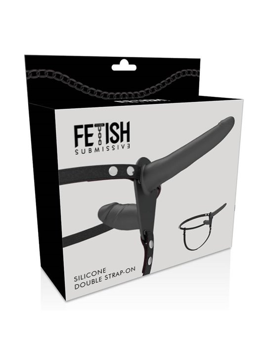 Fetish Submissive - Fallo Doppio Indossabile Double Penetrix Strap-On Black