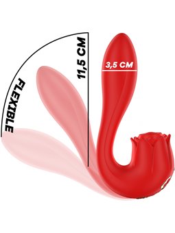 Mia - Selena Stimulator Vibrating + Tapping Red