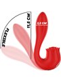Mia - Selena Stimulator Vibrating + Tapping Red
