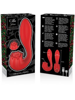 Mia - Selena Stimulator Vibrating + Tapping Red