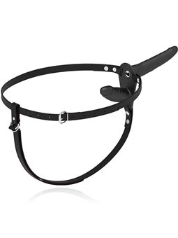 Fetish Submissive - Vibratore Doppio Indossabile Double Vibrator Strap-On Black