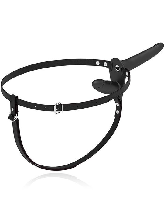 Fetish Submissive - Vibratore Doppio Indossabile Double Vibrator Strap-On Black