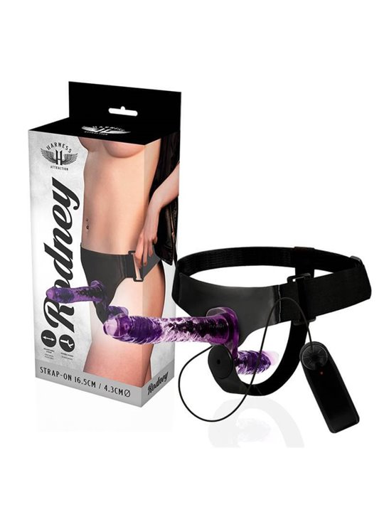 Harness Attraction - Rodney Double Penetraci N Vibrator 18 X 3.5Cm