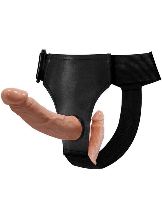 Baile Ultra Passionate Harness - Harness + Dildo Strap-On Double Penetration