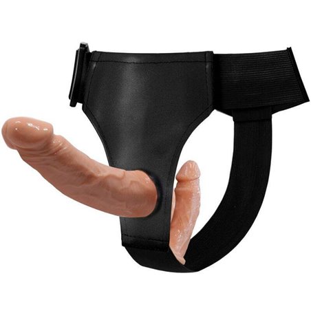 Baile Ultra Passionate Harness - Imbracatura + Dildo Strap-On Doppia Penetrazione