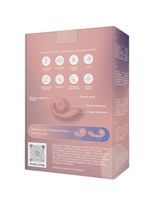 Snail Vibe - Gizi Dual Stimolatore Clitorideo e Punto G Rosa