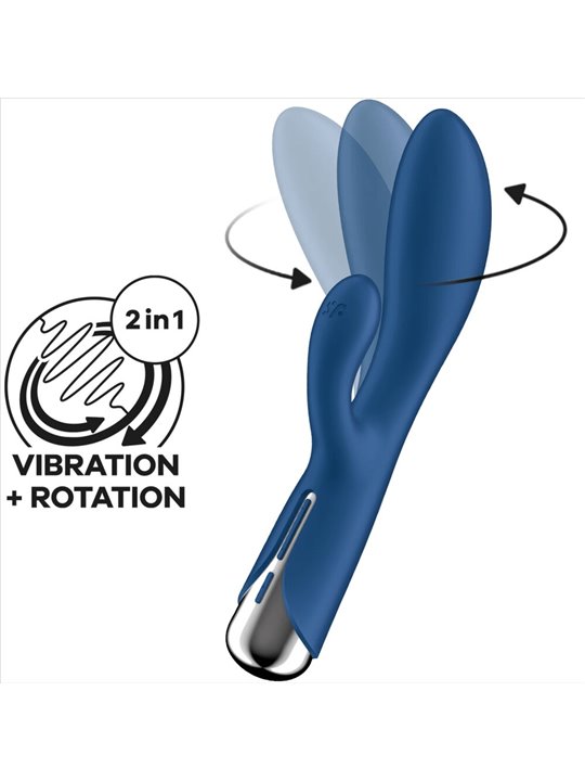 Satisfyer - Spinning Rabbit 1 Vibratore Clitorideo e Punto G Blu