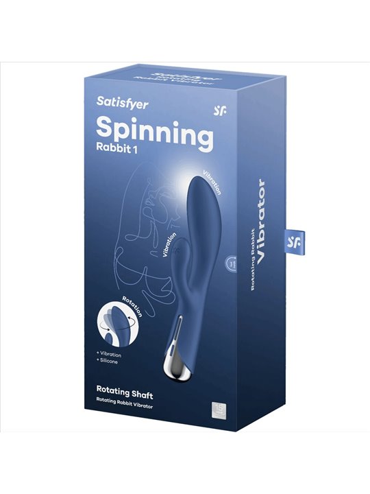 Satisfyer - Spinning Rabbit 1 Vibratore Clitorideo e Punto G Blu