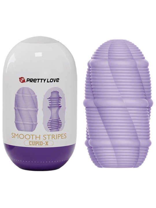 Pretty Love Smooth Stripes Cupid - Uovo Masturbatore per Uomo