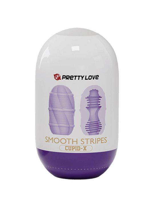 Pretty Love - Smooth Stripes Cupid Masturbator Egg