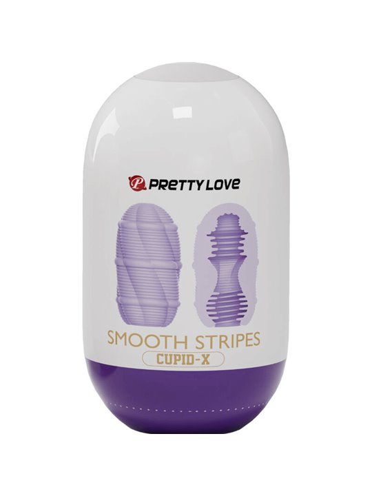 Pretty Love - Smooth Stripes Cupid Masturbator Egg