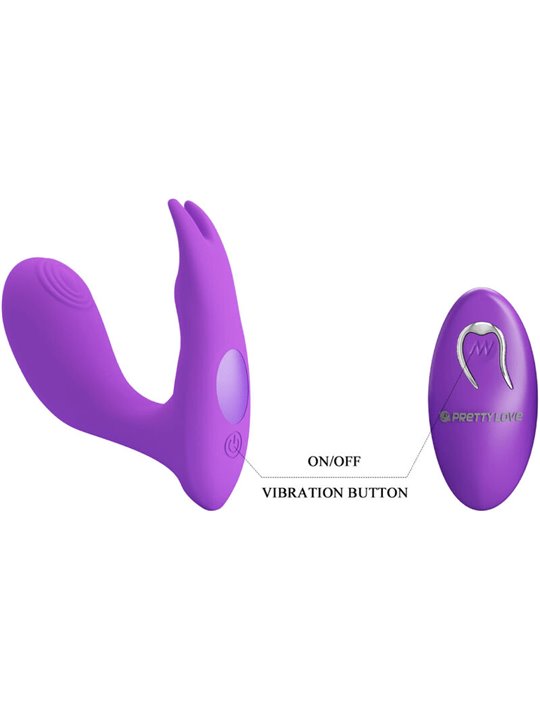 Pretty Love Idabelle - Massaggiatore con Vibrazione e Pulsazione Viola