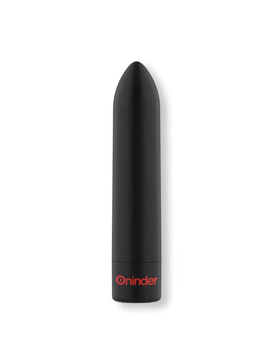 Oninder - Berlin Bullet Vibrator Black 9 Modes 8.5 X 2 CM - Free App