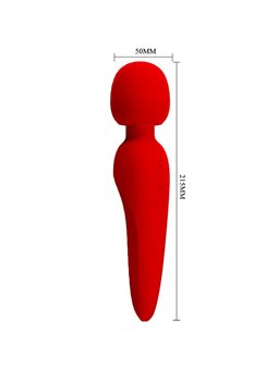 Pretty Love Meredith - Vibratore Massaggiatore Wand 12 Funzioni Rosso