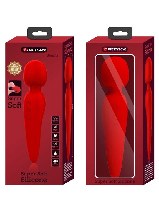 Pretty Love - Meredith Massager 12 Vibration Modes Red