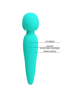 Pretty Love - Meredith Massager 12 Vibration Modes Aqua GReen