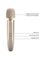 Pretty Love - Vibratore Massaggiatore Wand 7 Funzioni Champagne