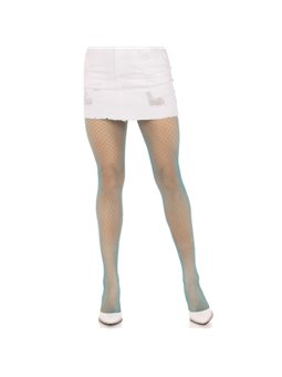 Leg Avenue - Collant a Rete in Lycra Blu
