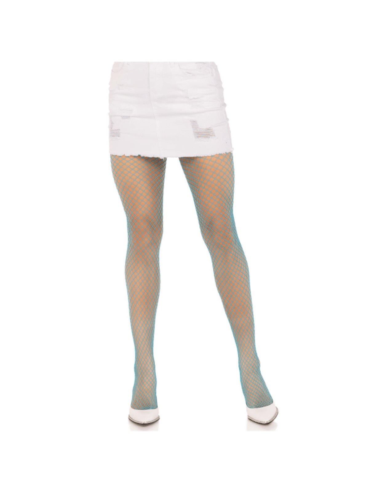Leg Avenue - Lycra Fishnnet Pantyhose Blue