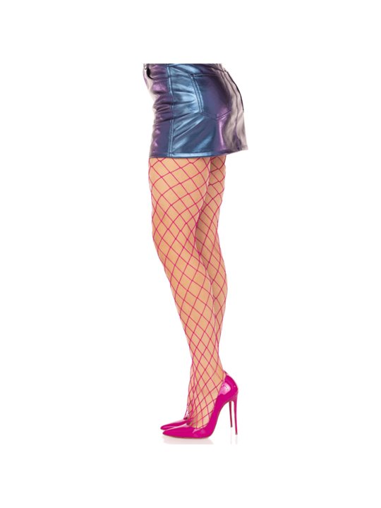 Leg Avenue - Diamond Fishnnet Pantyhose Pink