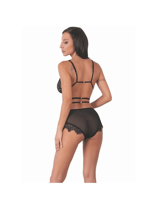 Livco Corsetti - Drezna LC 90733 Reggiseno + Slip Nero S/M