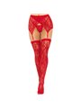 Leg Avenue - Lace Thigh Highs & Garterbelt Red
