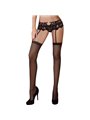 Livco Corsetti - Mandirin LC 90529 Panty + Reggicalze Nero S/M