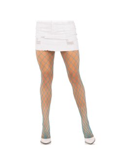 Leg Avenue - Diamond Fishnnet Pantyhose Blue