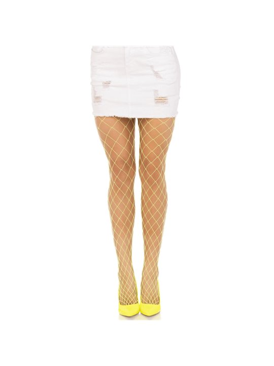 Leg Avenue - Diamond Fishnnet Pantyhose Yellow