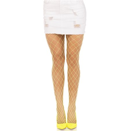 Leg Avenue - Diamond Fishnnet Pantyhose Yellow