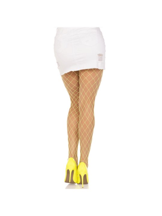 Leg Avenue - Diamond Fishnnet Pantyhose Yellow