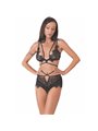 Livco Corsetti - Drezna LC 90733 Bra + Panty Black L/XL