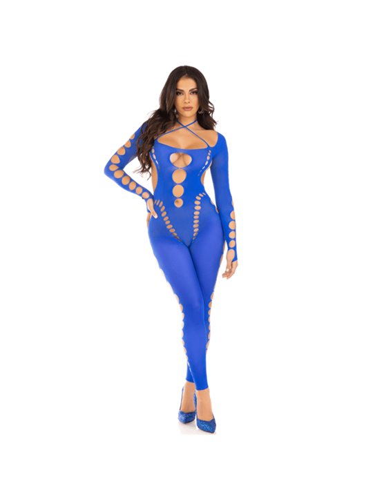 Leg Avenue - Reckless Ankle Bodystocking Blue