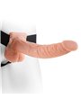 Fetish Fantasy Series 9" Hollow Strap-On With Balls 22.9Cm  Flesh