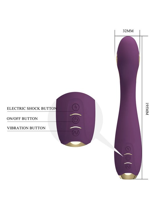 Pretty Love - Hector Electroshock Vibrator By App Control Purple