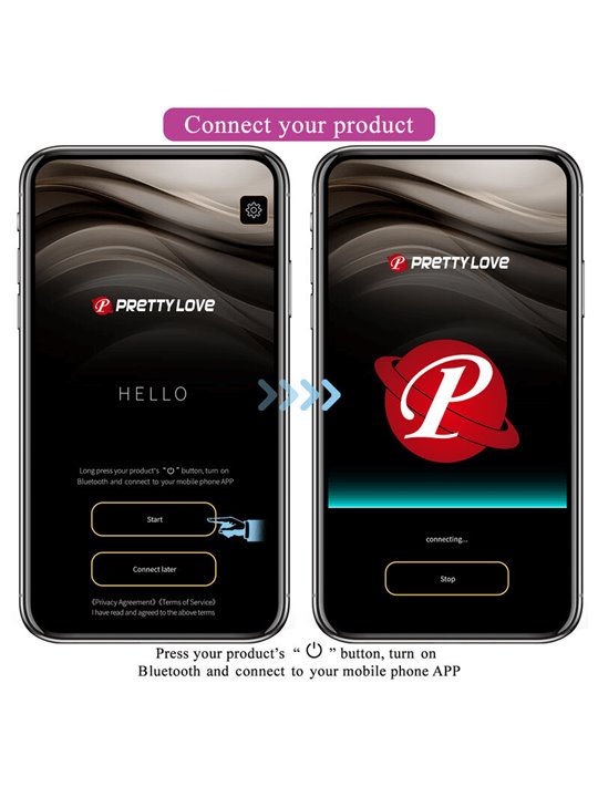 Pretty Love - Hector Electroshock Vibrator By App Control Purple