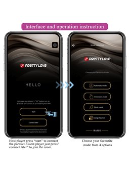 Pretty Love - Hector Electroshock Vibrator By App Control Purple