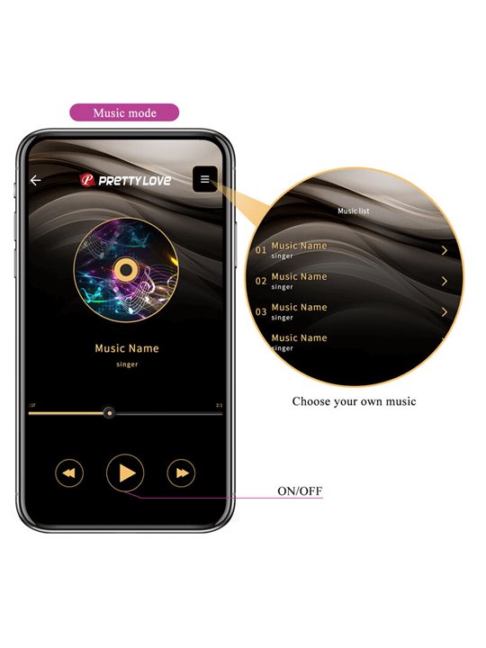 Pretty Love Hector - Vibratore Viola con Stimolazione Elettrica Controllabile Da App