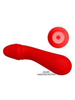 Pretty Love Cetus - Vibratore Punto G in Silicone Rosso