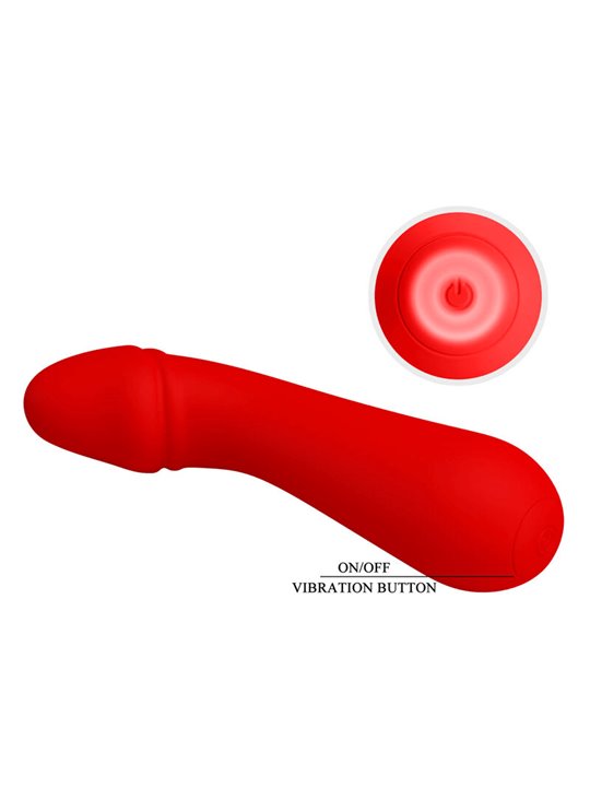 Pretty Love Cetus - Vibratore Punto G in Silicone Rosso