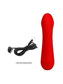 Pretty Love Cetus - Vibratore Punto G in Silicone Rosso
