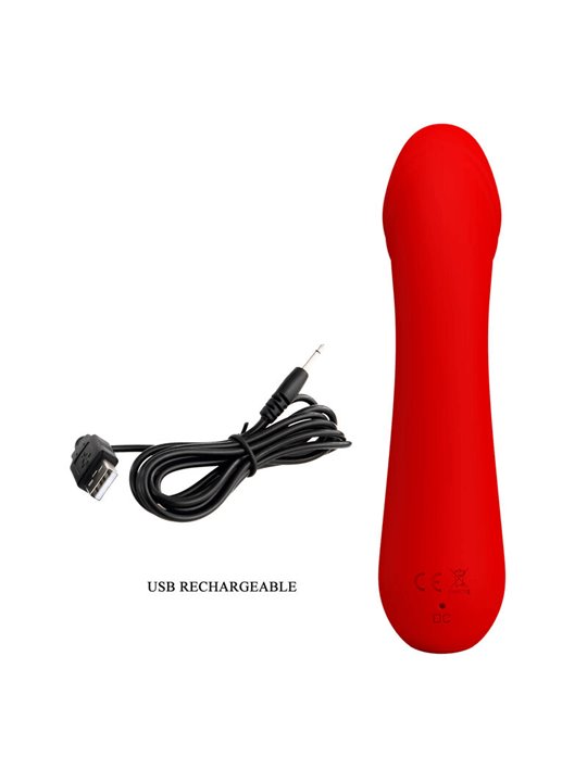 Pretty Love Cetus - Vibratore Punto G in Silicone Rosso