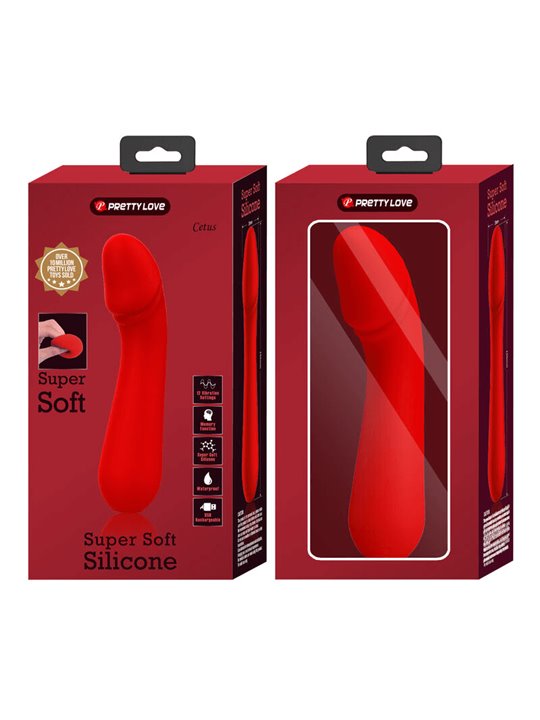 Pretty Love Cetus - Vibratore Punto G in Silicone Rosso