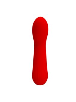 Pretty Love Faun - Vibratore Curvo Punto G in Silicone Rosso