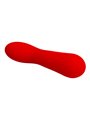 Pretty Love Faun - Vibratore Curvo Punto G in Silicone Rosso