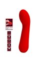 Pretty Love Faun - Vibratore Curvo Punto G in Silicone Rosso