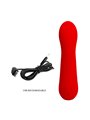Pretty Love Faun - Vibratore Curvo Punto G in Silicone Rosso