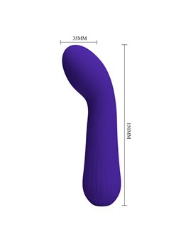 Pretty Love Faun - Vibratore Curvo Punto G in Silicone Viola